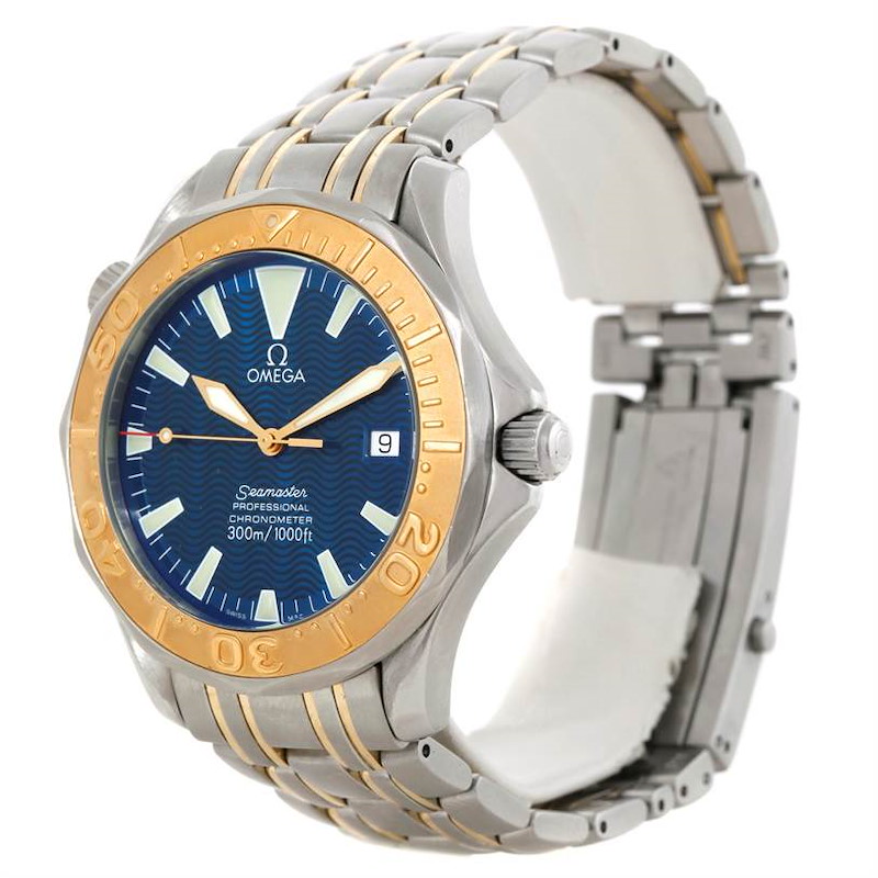 Omega Seamaster Steel Yellow Gold Automatic Watch 2455.80.00 SwissWatchExpo
