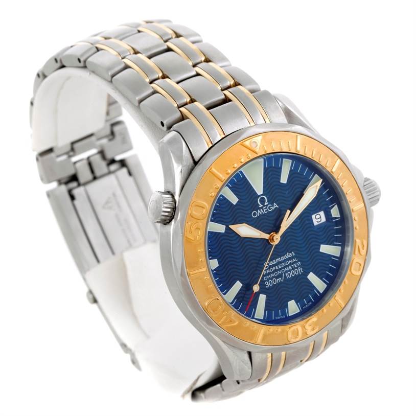 omega seamaster steel and gold