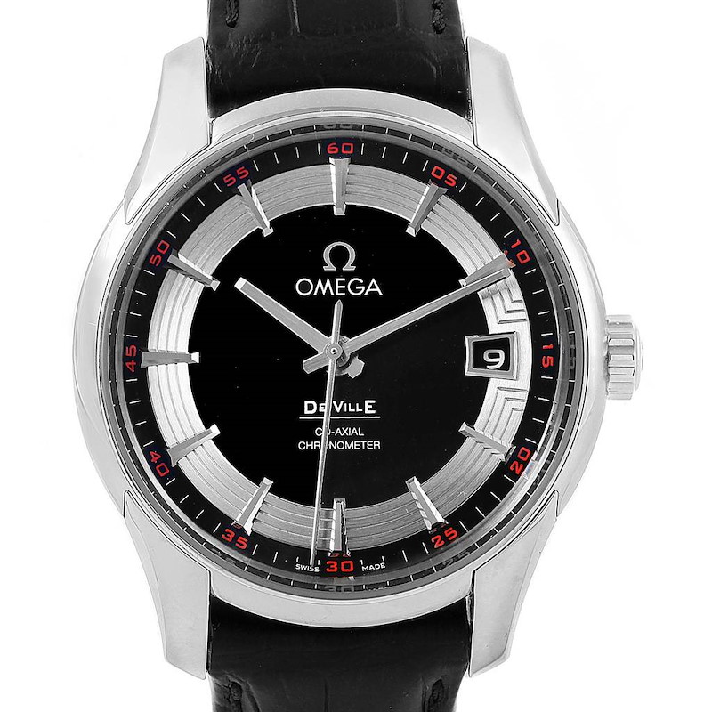 Omega DeVille Hour Vision Black Dial Mens Watch 431.33.41.21.01.001 SwissWatchExpo
