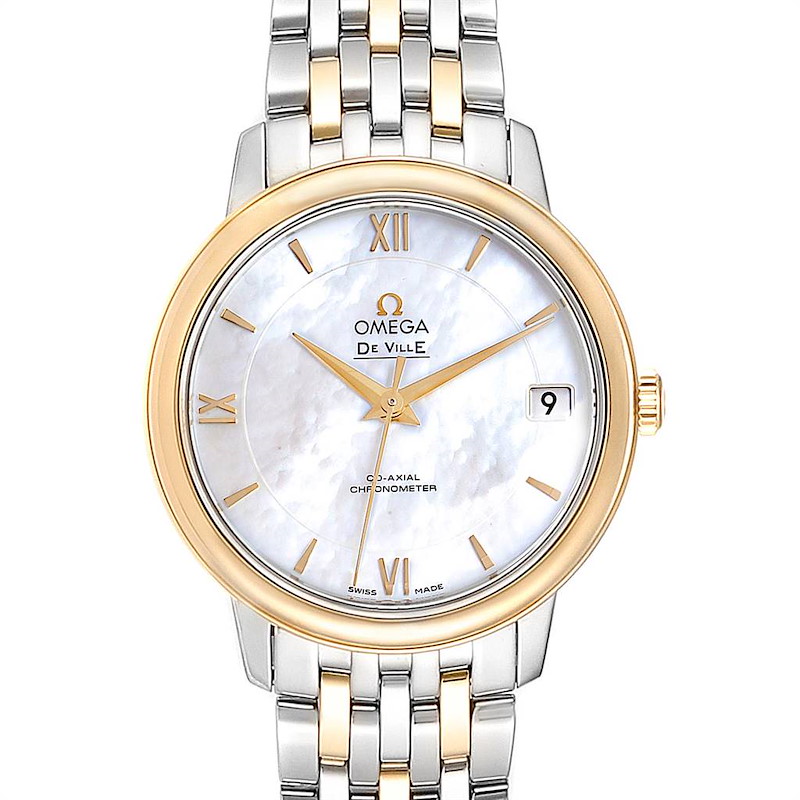 Omega DeVille Prestige Steel Yellow Gold Men's Watch 424.20.33.20.05.001 SwissWatchExpo