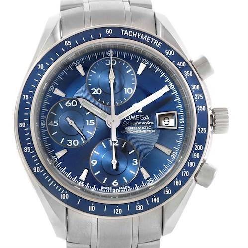 Photo of Omega Speedmaster Date Blue Dial Automatic Mens Watch 3212.80.00