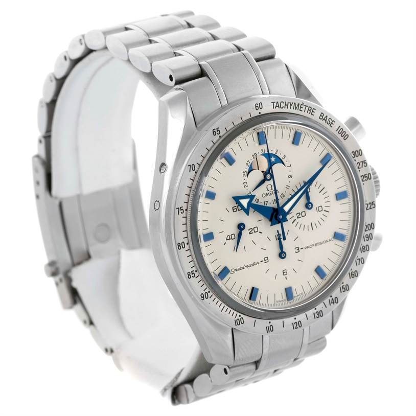 speedmaster moonphase blue