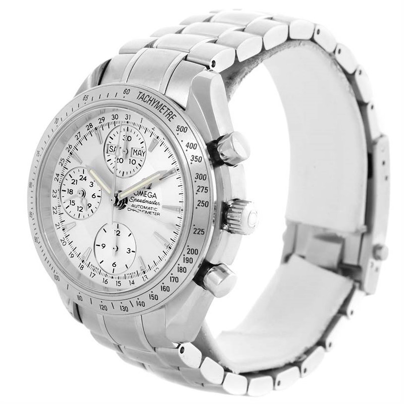 Omega Speedmaster Silver Dial Automatic Day Date Mens Watch 3523.30.00 SwissWatchExpo