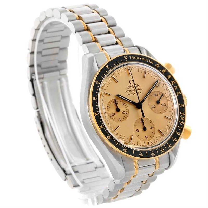 Omega Speedmaster Steel Yellow Gold Automatic Watch 3310.10 SwissWatchExpo