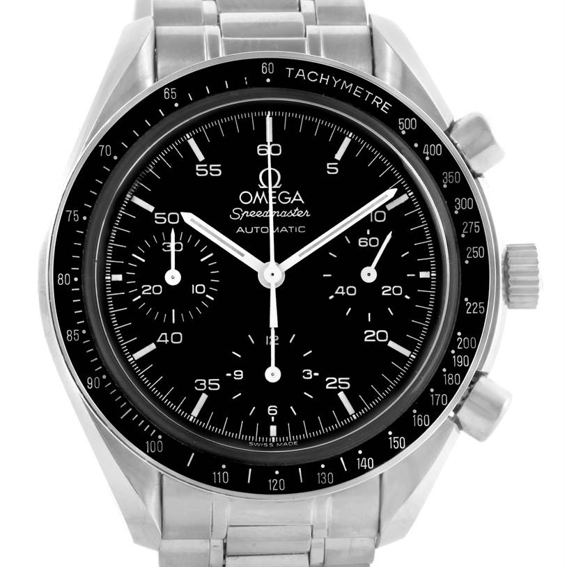 Omega Speedmaster Reduced Black Dial Automatic Mens Watch 3510.50.00 ...