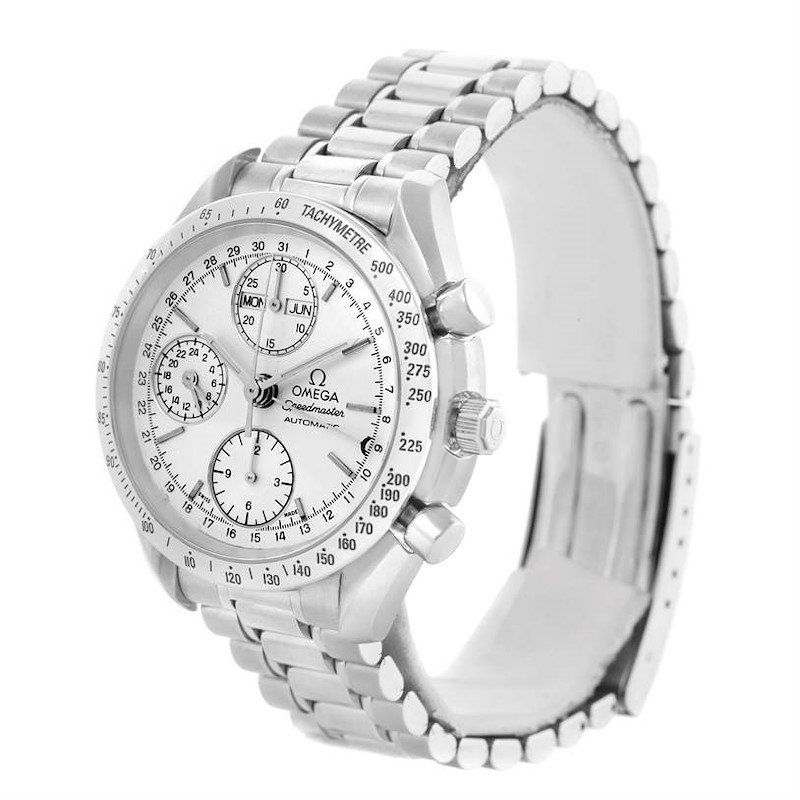 Omega Speedmaster Silver Dial Automatic Day Date Mens Watch 3521.30.00 SwissWatchExpo