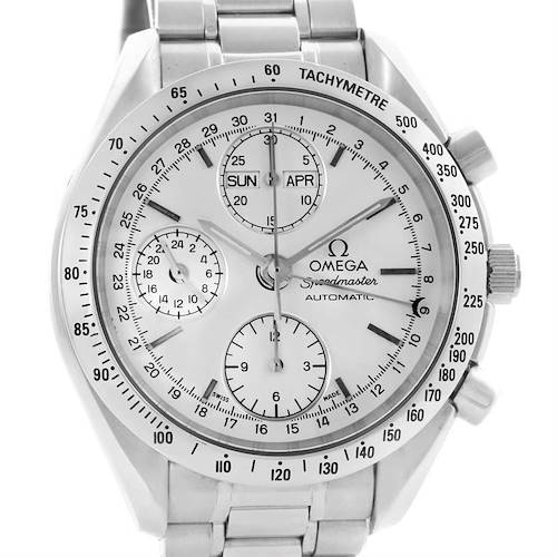 Photo of Omega Speedmaster Silver Dial Chronograph Date Mens Watch 3521.30.00