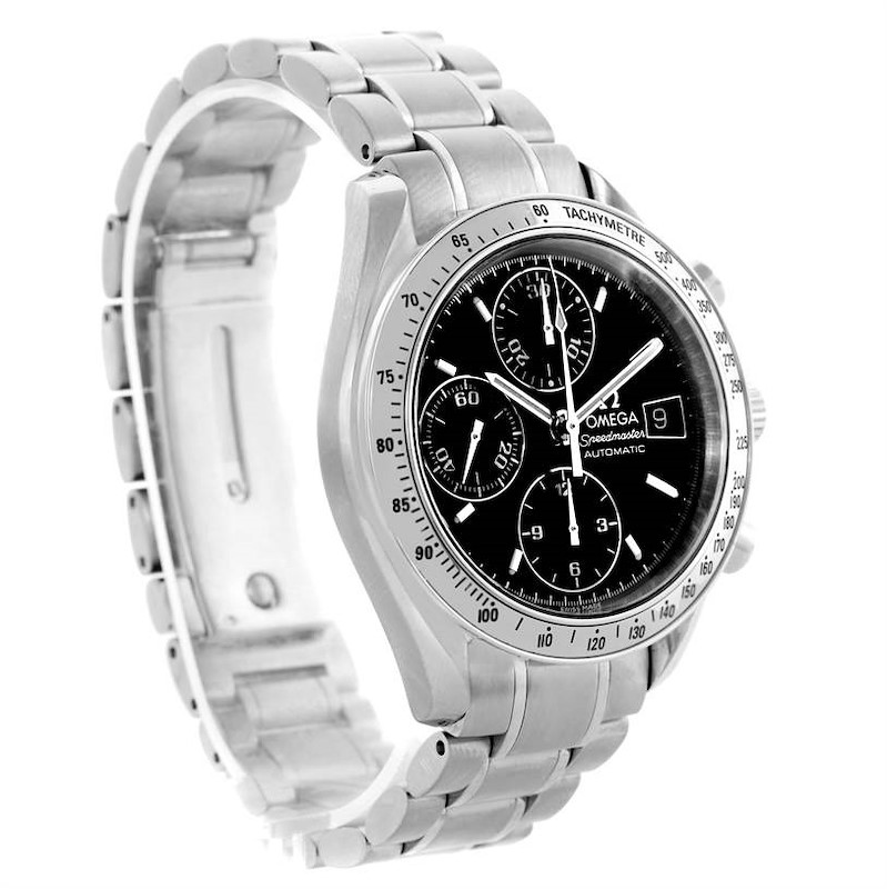 Omega Speedmaster Date Black Dial Chronograph Mens Watch 3513.50.00 SwissWatchExpo