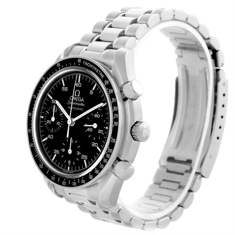 Omega Speedmaster Reduced Black Dial Automatic Mens Watch 3510.50.00 SwissWatchExpo