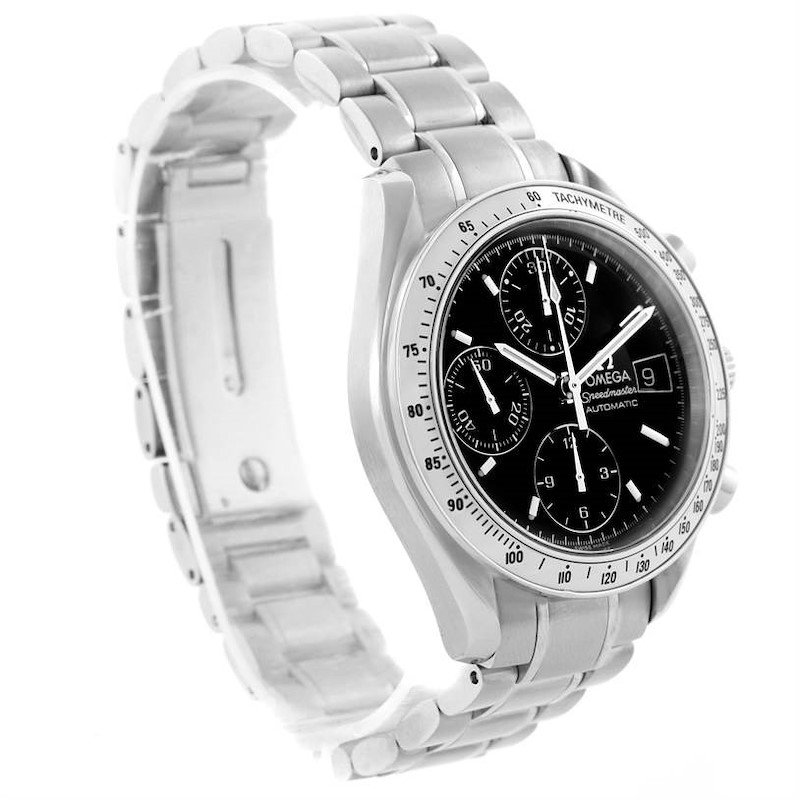 Omega Speedmaster Date Chronograph Black Dial Watch 3513.50.00 SwissWatchExpo