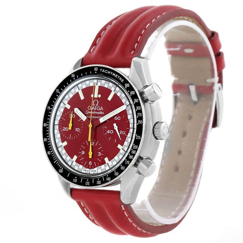 Omega Speedmaster Schumacher Red Chronograph Watch 3510.61.00 SwissWatchExpo