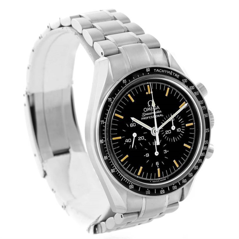 Omega Speedmaster Hesalite Sapphire Sandwich Moon Watch 3572.50.00 SwissWatchExpo