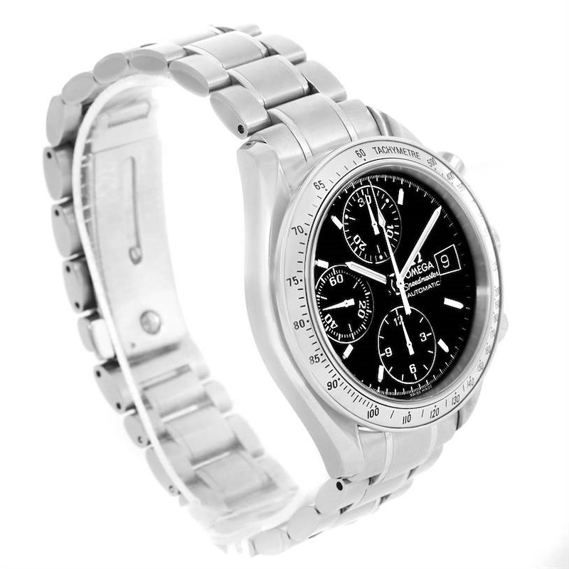 Omega Speedmaster Date Black Dial Automatic Mens Watch 3513.50.00 SwissWatchExpo