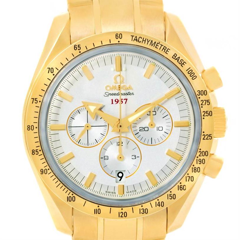Omega Speedmaster Broad Arrow 18K Yellow Gold Watch 321.50.42.50.02.001 SwissWatchExpo