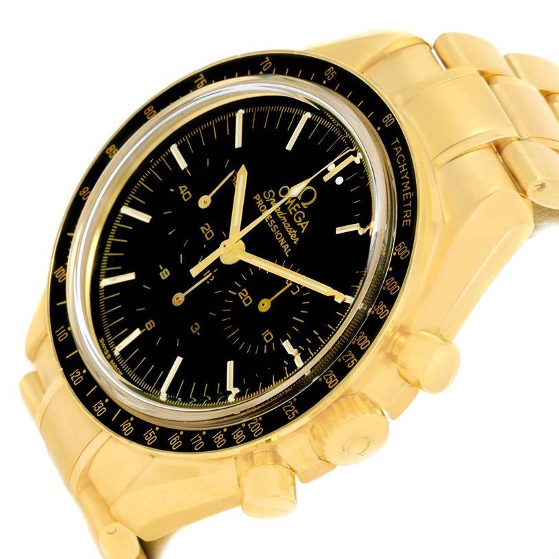 omega speedmaster yellow gold