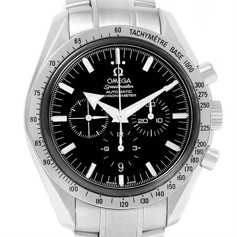 Omega Speedmaster Broad Arrow Chronograph Watch 3551.50.00 SwissWatchExpo