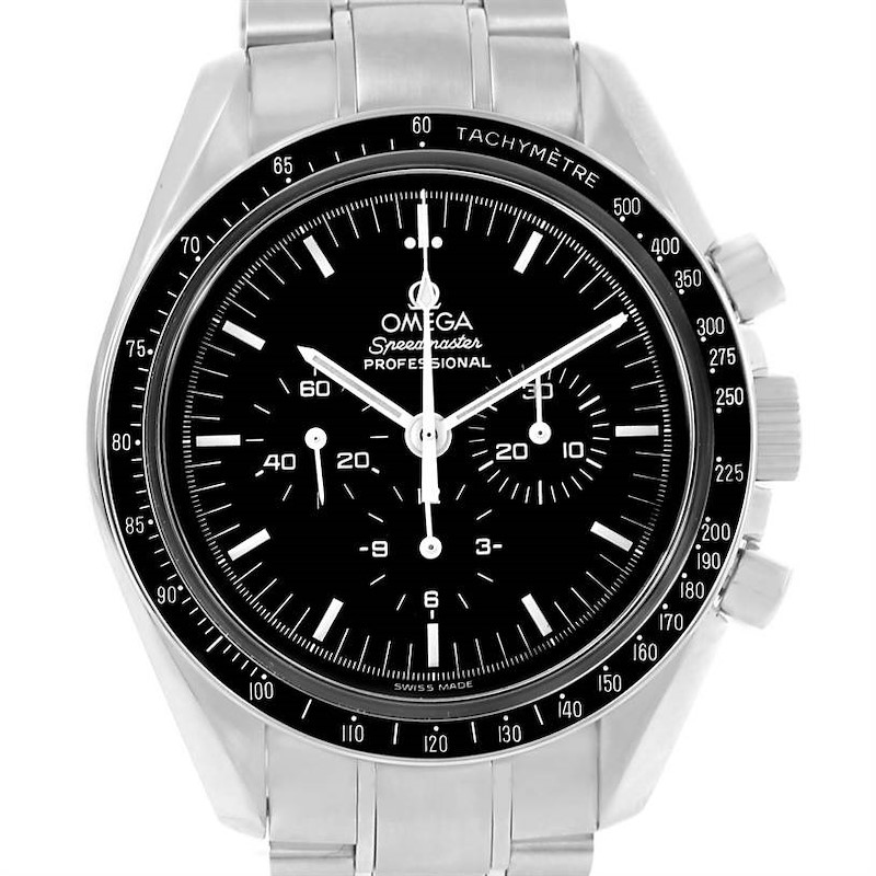 Omega Speedmaster 42mm Steel Manual Winding Moon Watch 3570.50.00 SwissWatchExpo