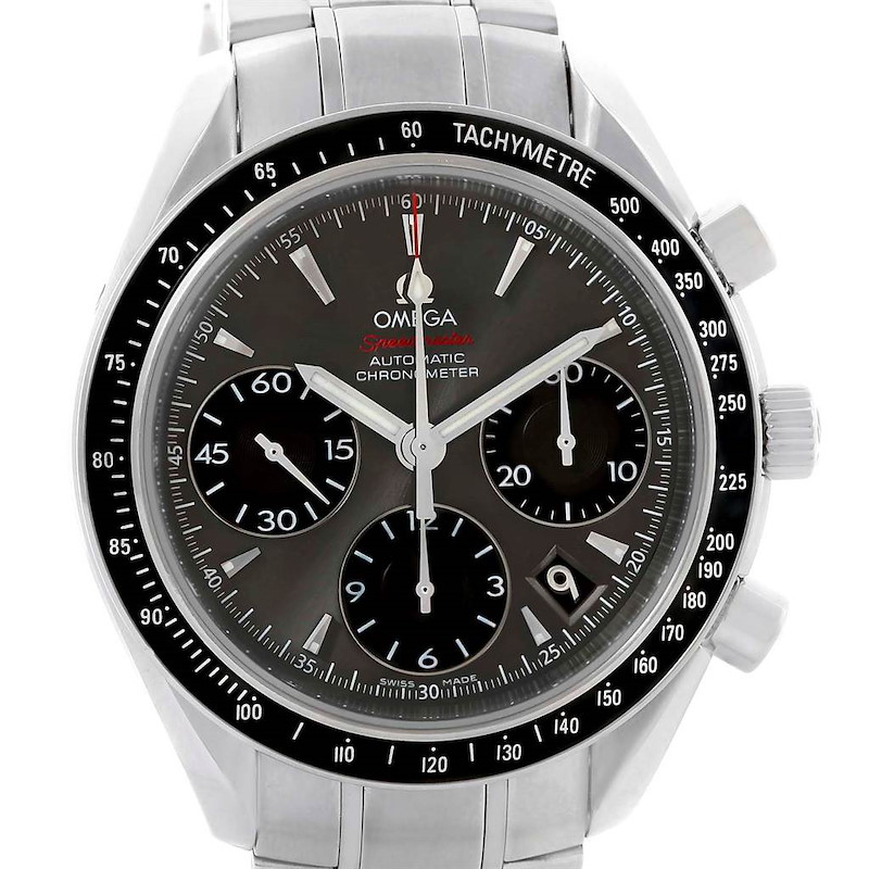 Omega Speedmaster Day-Date Grey Dial Watch 323.30.40.40.06.001 SwissWatchExpo