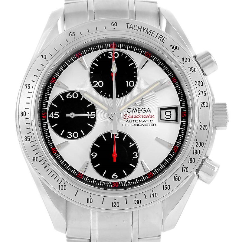 Omega Speedmaster Date Panda Dial Chronograph Mens Watch 3211.31.00 SwissWatchExpo