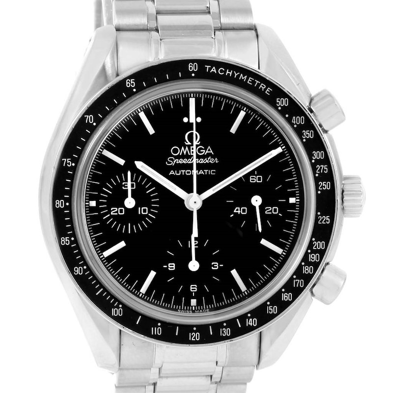 Omega Speedmaster Reduced Automatic Mens Watch 3539.50.00 Box Papers SwissWatchExpo