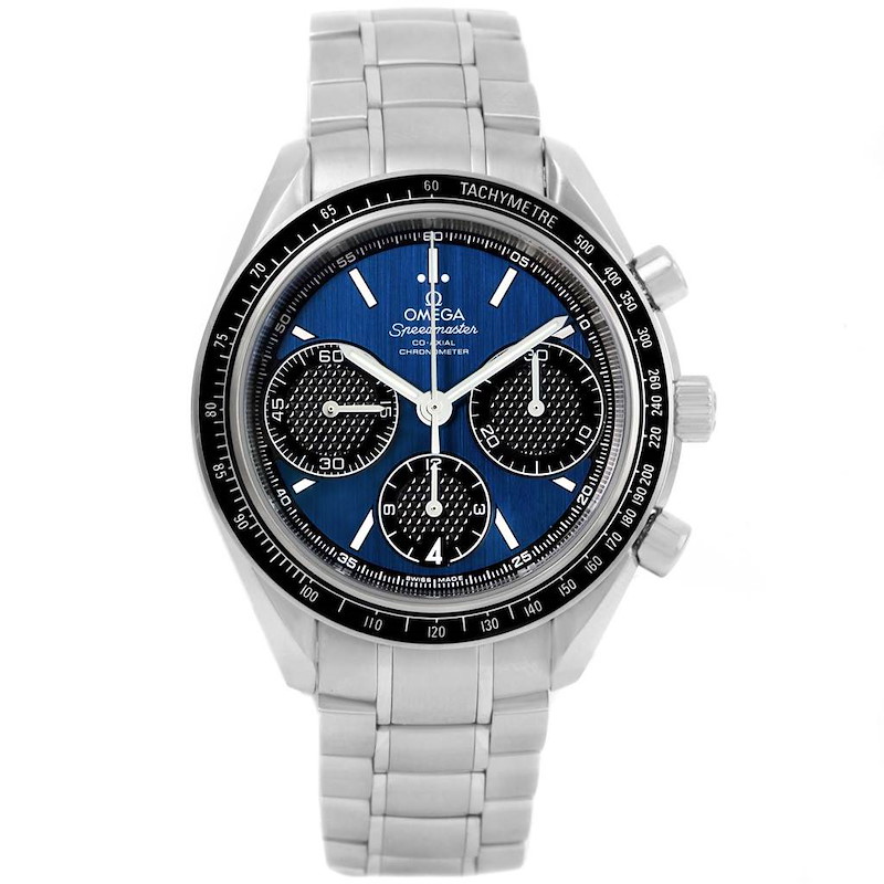 Omega Speedmaster Racing Blue Dial Watch 326.30.40.50.03.001 Box Cards ...