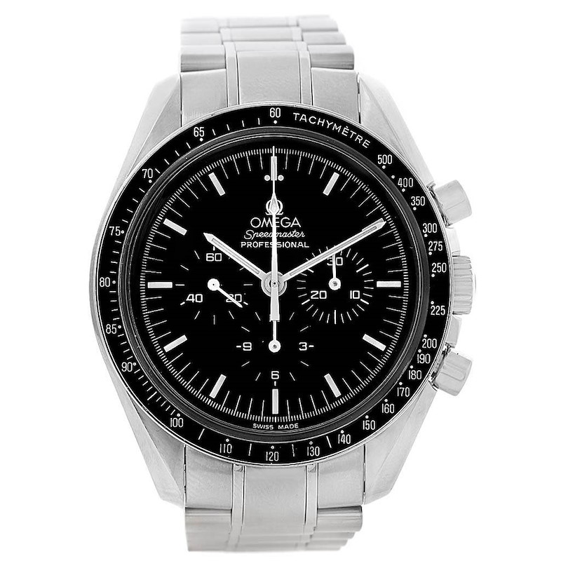 Omega Speedmaster 42mm Steel Chronograph Moon Watch 3570.50.00 SwissWatchExpo