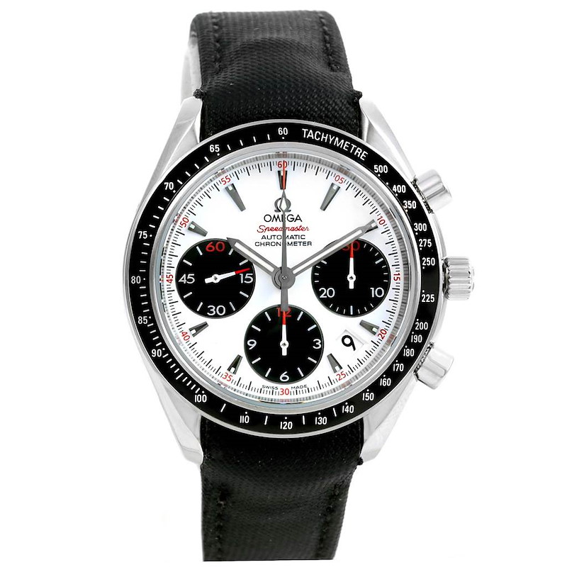 Omega Speedmaster Date 40mm White Dial Mens Watch 323.32.40.40.04.001 SwissWatchExpo