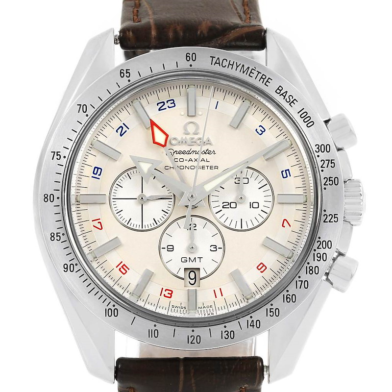 Omega Speedmaster Broad Arrow GMT Mens Watch 3881.30.37 SwissWatchExpo