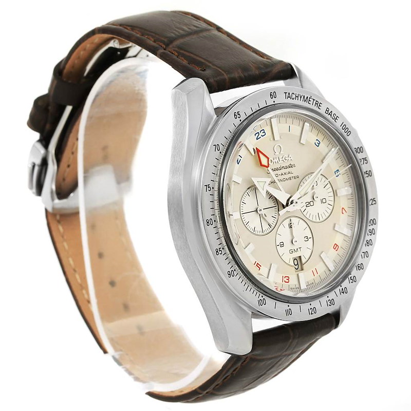 Omega Speedmaster Broad Arrow GMT Mens Watch 3881.30.37