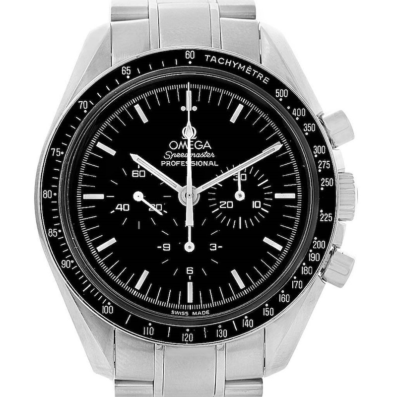 Omega Speedmaster 42mm Steel Chronograph Moon Watch 3570.50.00 SwissWatchExpo