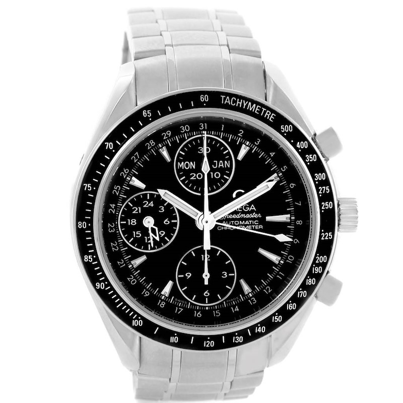 Omega Speedmaster Day Date 40mm Chronograph Mens Watch 3220.50.00 SwissWatchExpo