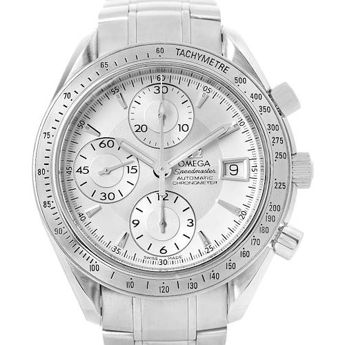 Photo of Omega Speedmaster Silver Dial Automatic Mens Watch 3211.30.00 Box Card