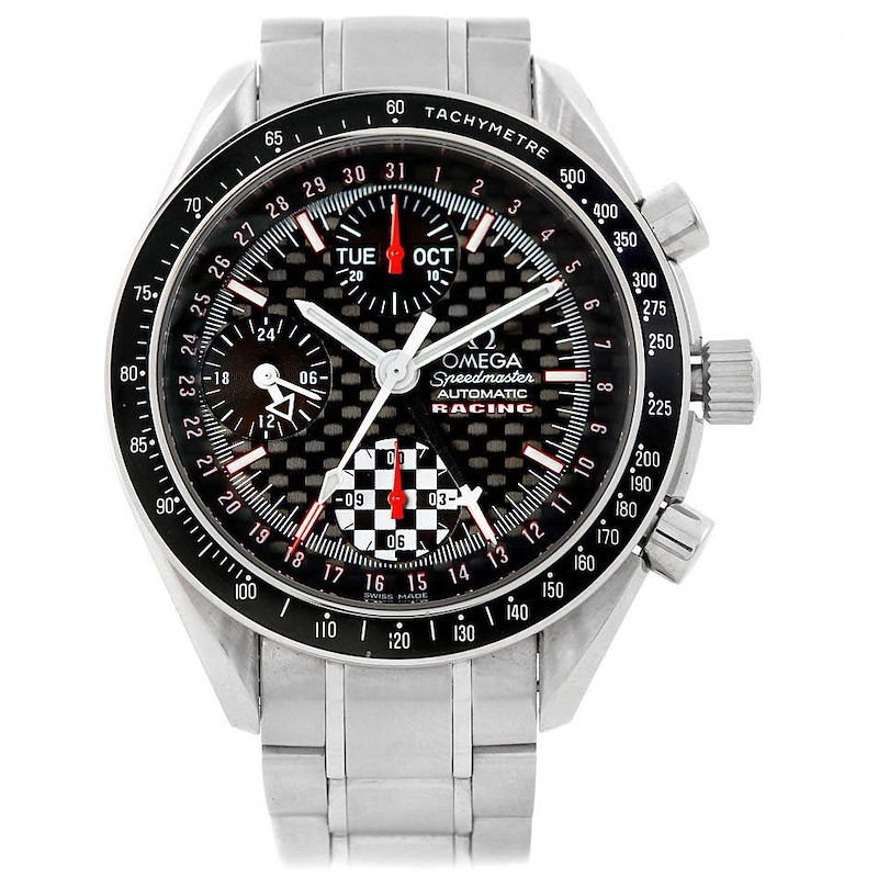 Omega Speedmaster Schumacher Day Date Watch 3529.50.00 Unworn SwissWatchExpo