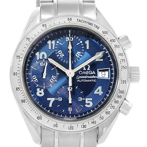 Photo of Omega Speedmaster Date Blue Dial Automatic Mens Watch 3513.82.00