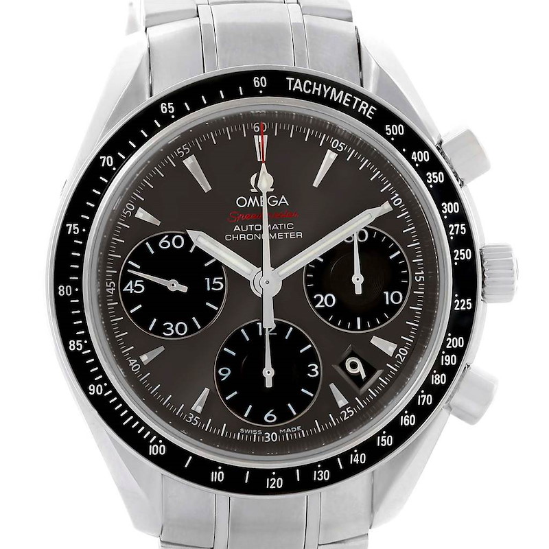 Omega Speedmaster Date Chronograph Steel Mens Watch 323.30.40.40.06.001 SwissWatchExpo