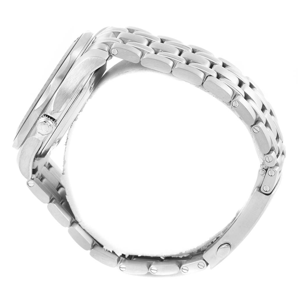 This image shows the side view of an Omega Speedmaster 212.30.41.20.01.003 Men's Stainless Steel Black Dial 212.30.41.20.01.003 Men's Stainless Steel Black Dial watch, focusing on the bracelet and case with visible crown and lugs.