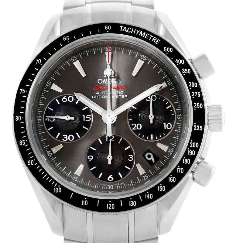 Omega Speedmaster Date Grey Dial Watch 323.30.40.40.06.001 Unworn SwissWatchExpo