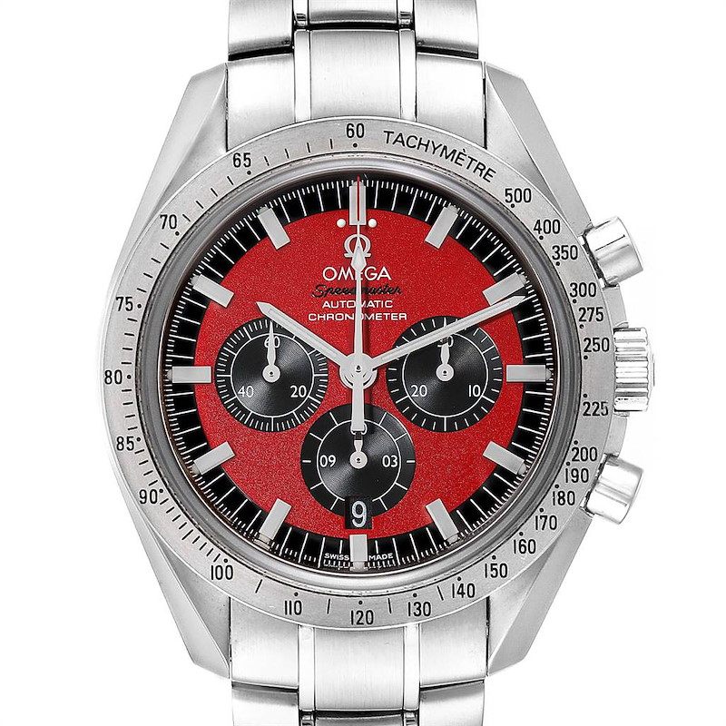Omega Speedmaster Schumacher Legend Red Limited Edition Watch 3506.61.00 SwissWatchExpo