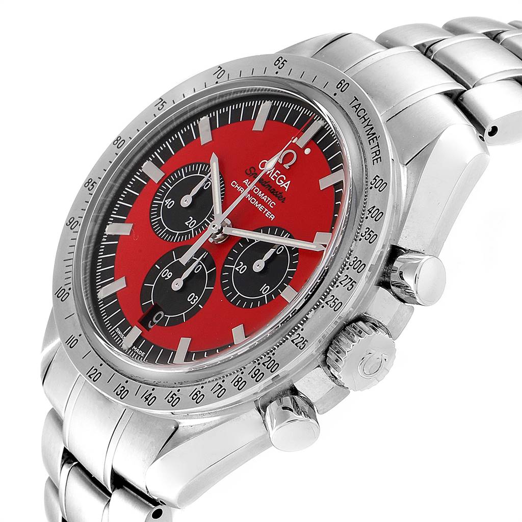 omega speedmaster schumacher red