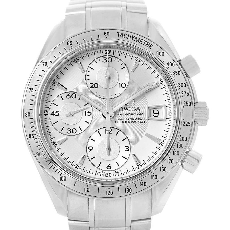 Omega Speedmaster Silver Dial Automatic Mens Watch 3211.30.00 Box SwissWatchExpo