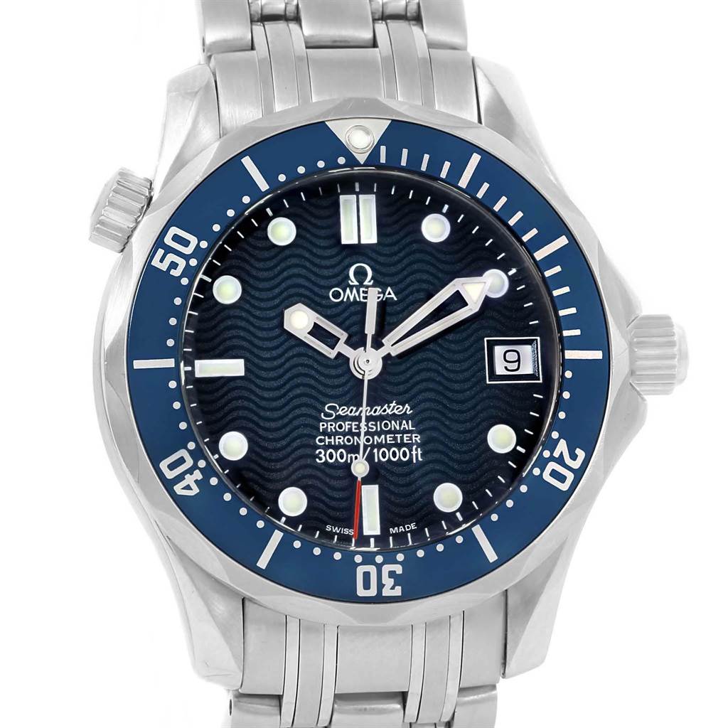 Omega Seamaster Midsize 36mm Blue Wave Dial Unisex Watch 2551.80.00 ...