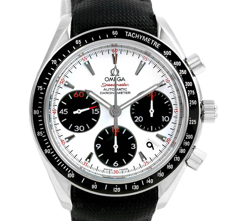 Omega Speedmaster Date 40mm White Dial Mens Watch 323.32.40.40.04.001 SwissWatchExpo