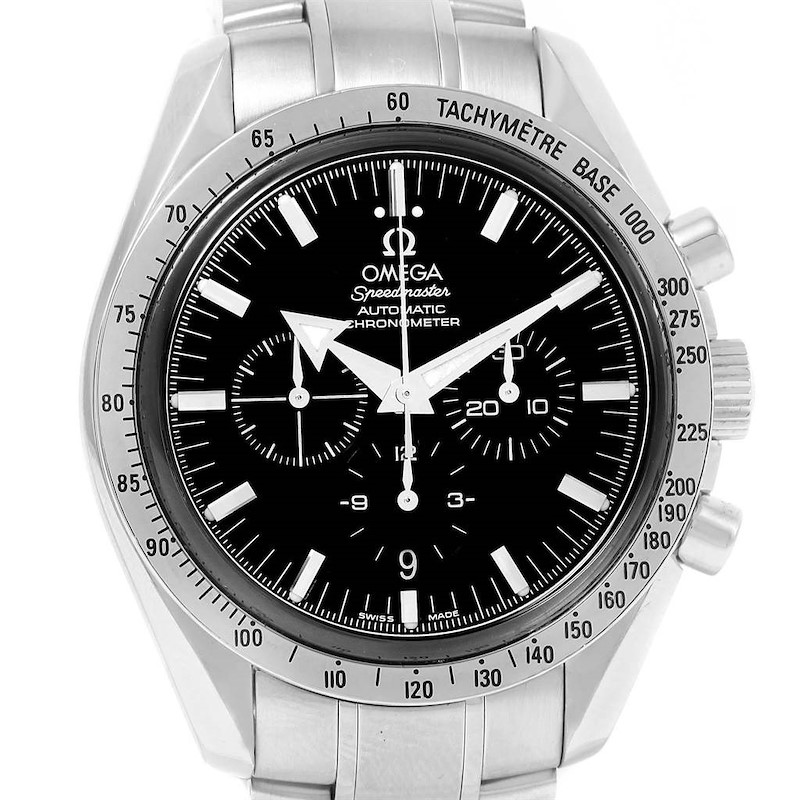 Omega Speedmaster Broad Arrow Chronograph Mens Watch 3551.50.00 SwissWatchExpo