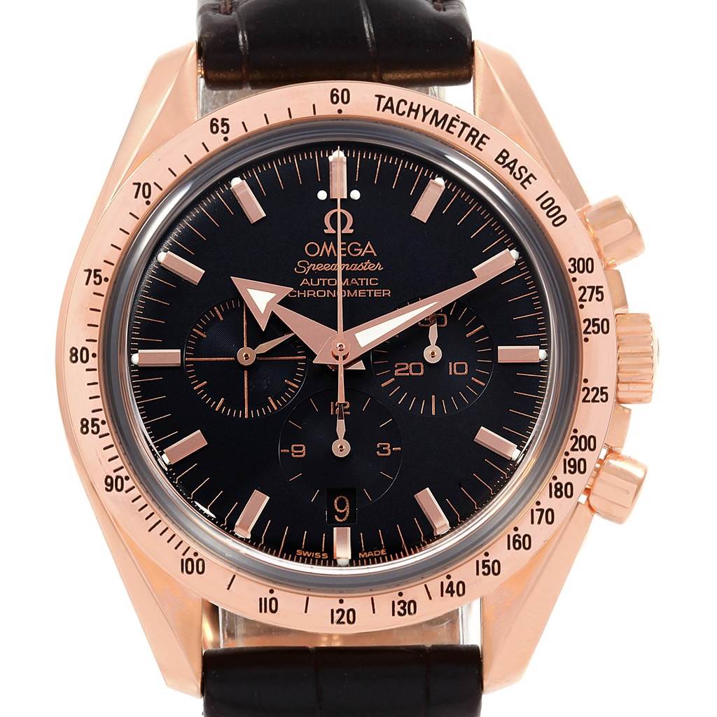 omega pink gold watch