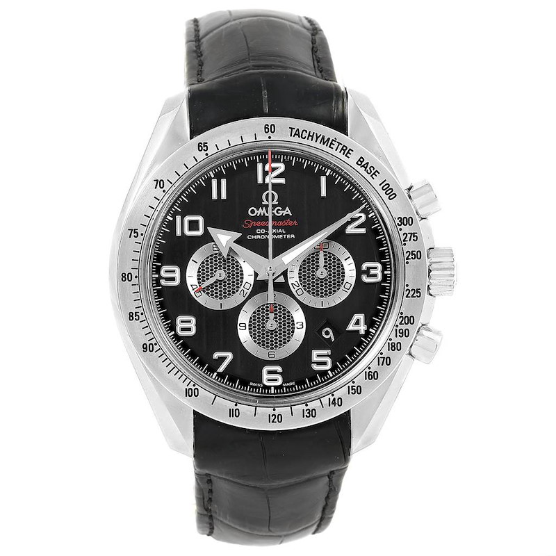 Omega Speedmaster Broad Arrow Black Dial Watch 321.13.44.50.01.001 Card SwissWatchExpo