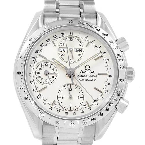 Photo of Omega Speedmaster Silver Dial Day Date Mens Watch 3521.30.00 Card
