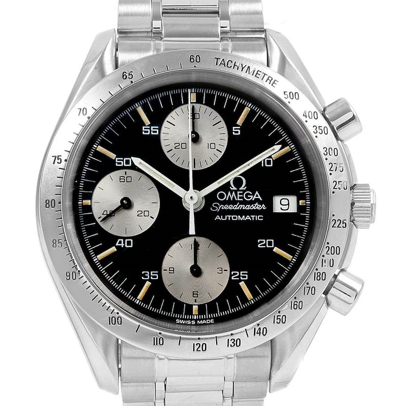 Omega Speedmaster Date Chronograph Steel Mens Watch 3511.50.00 SwissWatchExpo