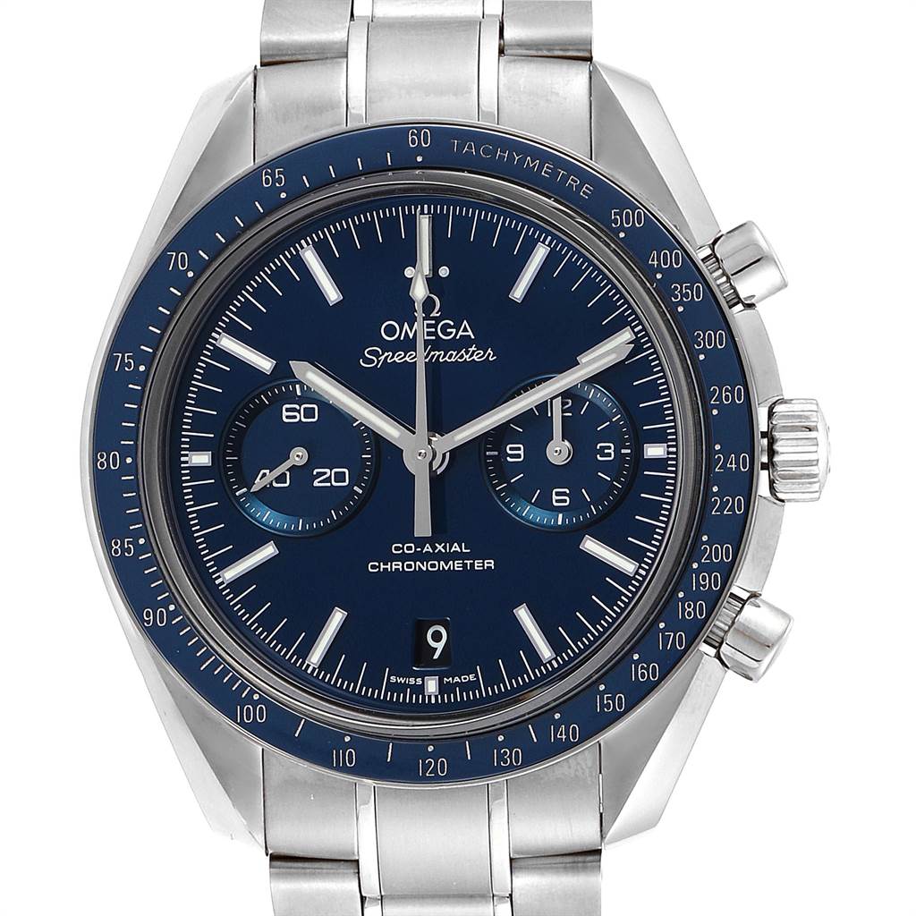 omega speedmaster moonwatch blue dial