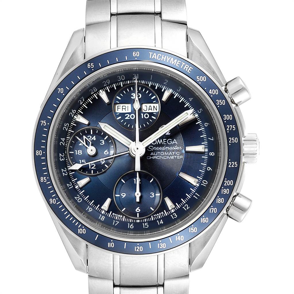 omega speedmaster moonwatch blue dial