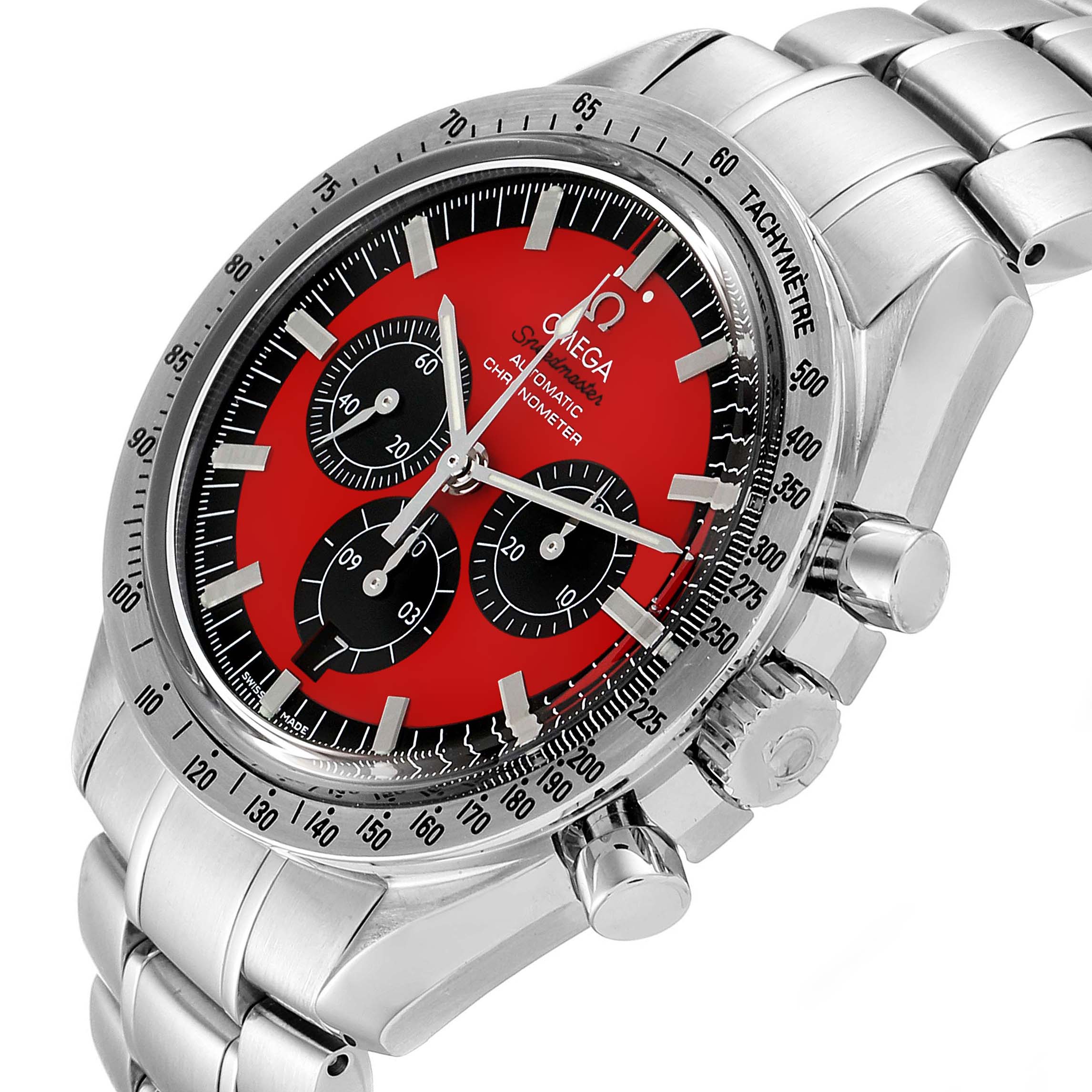 omega speedmaster schumacher red